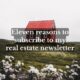 11 Reasons to Subscribe to my Newsletter